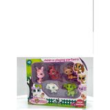 \Miniş Oyuncak Karakterleri Littlest Pets Shop 5 "\'li Miniş Ailesi\