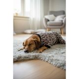 Miniş Pink Leopard Sweatshirt Küçük Irk Köpek Tulumu (L)