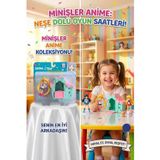 Minişler Anime 4 Parça Işıklı Toplu Köpek Kulübeli Aruha Anime Kızlı Oyuncak Figür Seti