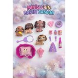 Minişlerin Bakım Zamanı Pet Shop Oyun Seti Kaleme Takılabilir Kahverengi Köpek Figürlü Ve Sevimli Aksesuarlı 3 Yaş+ Çocuk Oyuncak
