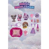 Minişlerin Bakım Zamanı Pet Shop Oyun Seti Kaleme Takılabilir Sevimli Köpek Figürleri ve Eğlenceli Aksesuarlı 3 Yaş+ Çoc