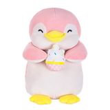 MINISO 33 cm Penguen Dolgu Hayvanlar Peluş Oyuncak, Kawaii Vücut Yastığı Penguen Sevimli Yumuşak Peluşlar Kırlent Bebek Büyük Peluş Oyuncaklar Noel için Hediye (Dondurma)