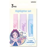 Miniso Disney Manga Prenses Lisanslı 3'lü Marker Set