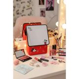 Miniso Disney Mickey Mouse Lisanslı Makyaj Aynalı Masa Düzenleyici 16,3x13,5x8 cm Kırmızı