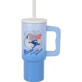 Miniso Disney Zootropolis Lisanslı Saplı ve Pipetli Çelik Matara (Judy)