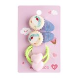 Miniso Eğlence Serisi Meyve Figürlü 4'Lü Saç Toka Seti - Taze Ve Renkli Stil