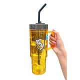 Miniso Harry Potter Lisanslı Hufflepuff Kulplu Plastik Şişe (1250ML)