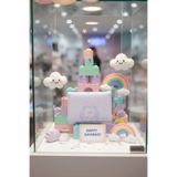 MINISO Küçük Ayı Serisi Üç Bölmeli Cüzdanı Mor, Tek Ebat, 2020330811105, Çok Renkli, kadın