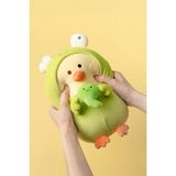 Miniso Lisanslı BIBI Tavuk Serisi Kurbağa Kostümlü Peluş Oyuncak – 23 cm