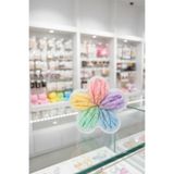 Miniso Lisanslı Çiçek Figürü Kutulu Saç Lastiği Seti – 40 Adet Pastel Tonlarda Dayanıklı ve Esnek Lastik Seti