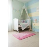 Miniso Lisanslı Hayvan Serisi Tüylü Yer Paspası – Pembe 40x60 cm Banyo Oda Kaymaz Taban Halı