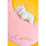 Miniso Lisanslı Kuzu Baa Serisi Beyaz Peluş Oyuncak – Uykucu Temalı Dekoratif Yastık ve Oyuncak 36 Cm