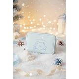 Miniso Lisanslı Little Bear Serisi Fermuarlı Mini Bozuk Para Çantası Mavi 11 Cm