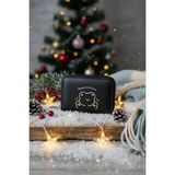 Miniso Lisanslı Little Bear Serisi Fermuarlı Mini Bozuk Para Çantası Siyah 11 Cm