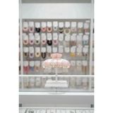 Miniso Lisanslı Pembe Mermer Desenli Mandal Saç Tokası 11 Cm – Güçlü Tutuşlu