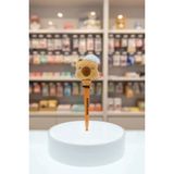Miniso Lisanslı Pişirme Serisi Pop-Up Tükenmez Kalem 1.0 Mm Siyah (Mimibara Peluş Başlıklı)