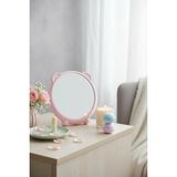 Miniso Lisanslı Sevimli Ayı Masa Üstü Ayna - Yuvarlak Tasarımlı Pastel Tonlarda PP ve Cam Makyaj Aynası, 2017121110103