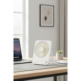 Miniso Makaron Serisi Katlanabilir Mini Fan Beyaz – Şarj Edilebilir Taşınabilir Fan 17,8 cm
