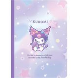 Miniso Sanrio Lisanslı A5 Ciltli Defter (32 Yaprak) - Kuromi - Renkli - 1 Adet