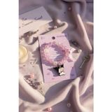 Miniso Sanrio Lisanslı Kuromi Boncuklu ve Fiyonk Detaylı Şık Saç Lastiği – Çocuk ve Genç Toka Aksesuarı