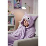 Miniso Sanrio Lisanslı Kuromi Kapüşonlu Battaniye - Renkli - 1,5 × 1,2 cm