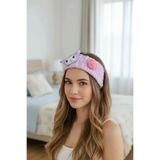 Miniso Sanrio Lisanslı Kuromi Saç Bandı – Yumuşacık Cilt Bakımı ve Makyaj Bandı 20 Cm