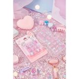 Miniso Sanrio Lisanslı My Melody Jöle Yapışkanlı Takma Tırnak Seti Mavi – Şeritli Zarif Tasarım
