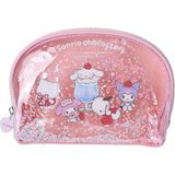 Miniso Sanrio Lisanslı Renkli Yaz Serisi Şeffaf Parıltılı Makyaj Çantası