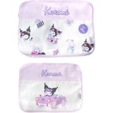 Miniso Sanrio Lisanslı Seyahat Çantası (2 Adet) - Kuromi - Renkli