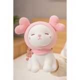 Miniso Şapkalı Sevimli Kedi Peluş Oyuncak 27 Cm