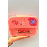 Miniso Snoopy Lisanslı Pembe Beslenme Çantası 1300ML BPA Free Güvenli Taşıma Özellikli