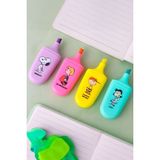 Miniso Snoopy Lisanslı Vintage Serisi Marker Seti 4 Adet Renkli Kalemler Ölçüleri 3,2x1,2x7,5 cm