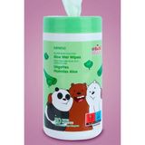 Miniso We Bare Bears Aloe Özlü Islak Mendil (50 Adet)