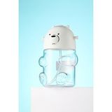 Miniso We Bare Bears Lisanslı Kutup Ayısı Figür Plastik Suluk – Askılı Ve Pipetli Çocuk Matarası 600 Ml Çok Renkli