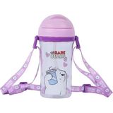Miniso We Bare Bears Lisanslı Taşıma Askılı Suluk (400ML) - Kutup Ayısı