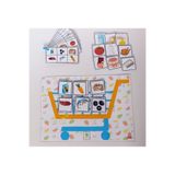 minisofia Montessori Cırt Cırtlı Alışveriş Sepeti Eşleştirme ve Hafıza Oyunu