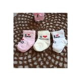 Minisse 0-3 ay kız bebek 6 lı (kutulu ) çorap slckqq12