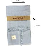 Minisse 4831M Unisex Mavi Müslin Battaniye