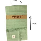 Minisse 4831Y Unisex Yeşil Müslin Battaniye