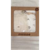 Minisse My Baby Kumsal 80X90 cm 1 Adet Penye 1 Adet Muslin Battaniye 1 Adet Emzik Askısı 3lü Set Kutulu 4924 - Açık Krem - 80 x 90 cm