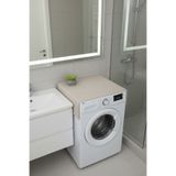 MiniStand 50x100 cm Ham Bez Çamaşır Makinesi Üstü Örtüsü / Naturel Kumaş Koruyucu Kılıf