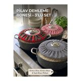 MiniStand Mutfak Tencere Kapak Bonesi 3'lü Set - Pilav Demleme Bonesi Kumaş Örtü