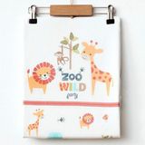 Minituffy Penye Zoo Desenli Battaniye 1008 - Renkli