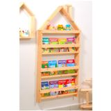 MiniWood Çocuk Odası Eğitici Montessori Kitaplık Mobilya Raf Duvar Rafı 4 Lü
