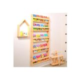 MiniWood Çocuk Odası Eğitici Montessori Kitaplık Mobilya Raf Duvar Rafı 5 Li