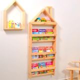 MiniWood Çocuk Odası Eğitici Montessori Mobilya Kitaplık Raf Duvar Rafı