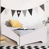 MiniWood Çocuk Ve Bebek Karyola Genç Odası Yatak Casa Beyaz
