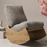 MiniWood Comfort Sallanır Koltuk Tv Koltuğu Sallanan Berjer Sandalye - Gri