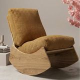 MiniWood Comfort Sallanır Koltuk Tv Koltuğu Sallanan Berjer Sandalye - Hardal