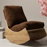 MiniWood Comfort Sallanır Koltuk Tv Koltuğu Sallanan Berjer Sandalye - Kahverengi